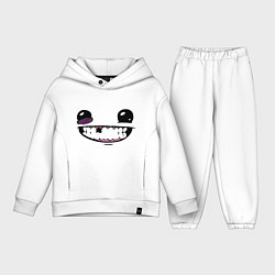 Детский костюм оверсайз Super Meat Boy: Face, цвет: белый