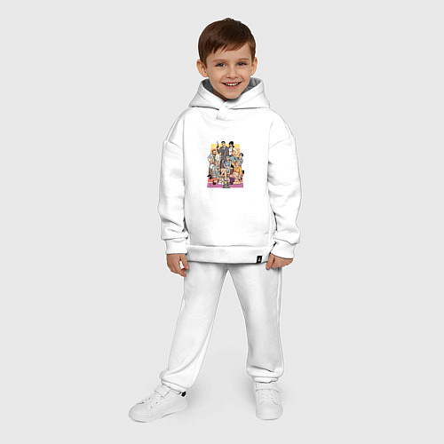 Детский костюм оверсайз Archer / Белый – фото 4