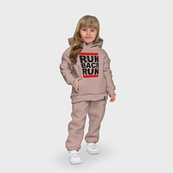 Детский костюм оверсайз Run Вася Run, цвет: пыльно-розовый — фото 2