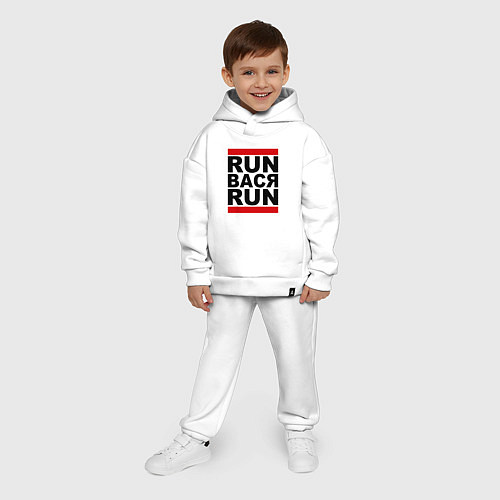 Детский костюм оверсайз Run Вася Run / Белый – фото 4