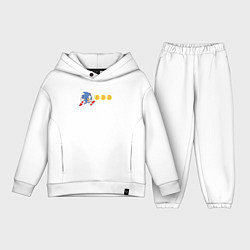 Детский костюм оверсайз Монетный Соник, цвет: белый