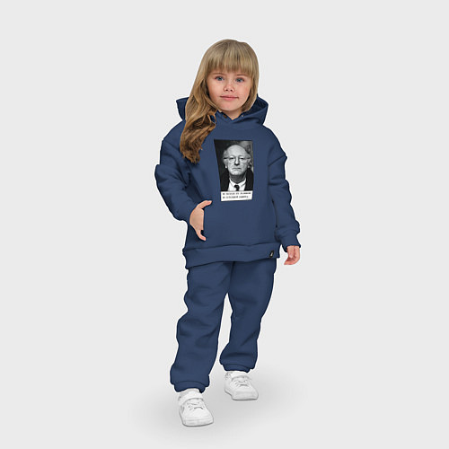 Детский костюм оверсайз Иосиф Бродский / Тёмно-синий – фото 3