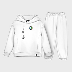 Детский костюм оверсайз Alfa Romeo Automobiles S p A, цвет: белый