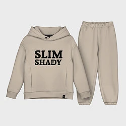 Детский костюм оверсайз Slim Shady: Big E, цвет: миндальный