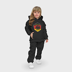 Детский костюм оверсайз Немецкий фанат, цвет: черный — фото 2