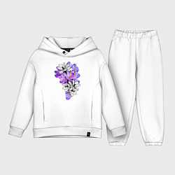 Детский костюм оверсайз Krokus Flower, цвет: белый