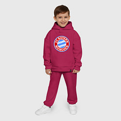Детский костюм оверсайз Bayern Munchen FC, цвет: маджента — фото 2