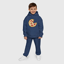 Детский костюм оверсайз Пицца парная, цвет: тёмно-синий — фото 2