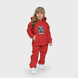 Детский костюм оверсайз Fortnite Unicorn, цвет: красный — фото 2