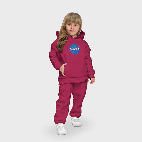 Детский костюм оверсайз NASA: Masa / Маджента – фото 3
