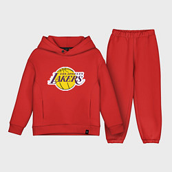 Детский костюм оверсайз LA Lakers, цвет: красный