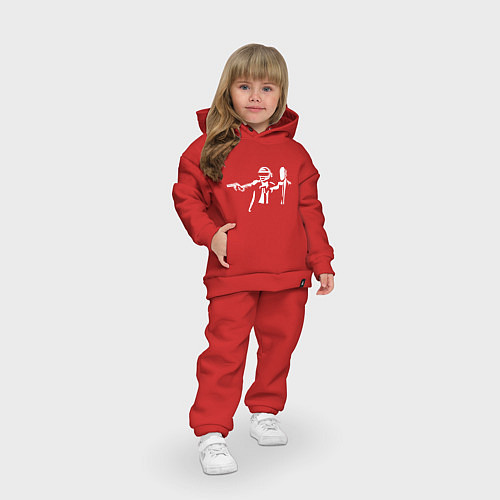 Детский костюм оверсайз Daft Punk / Красный – фото 3