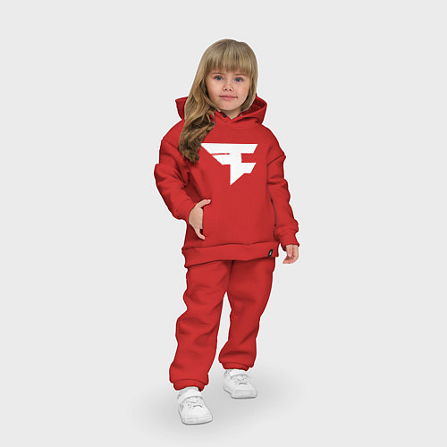 Детский костюм оверсайз FAZE Symbol / Красный – фото 3