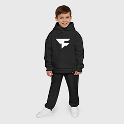 Детский костюм оверсайз FAZE Symbol, цвет: черный — фото 2