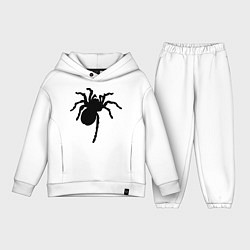 Детский костюм оверсайз Черный паук, цвет: белый