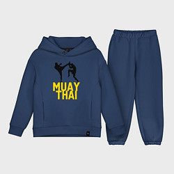 Детский костюм оверсайз Muay Thai, цвет: тёмно-синий