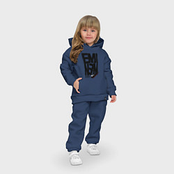 Детский костюм оверсайз Eminem recovery, цвет: тёмно-синий — фото 2