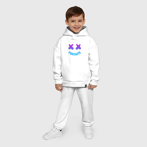 Детский костюм оверсайз FORTNITE x MARSHMELLO / Белый – фото 4