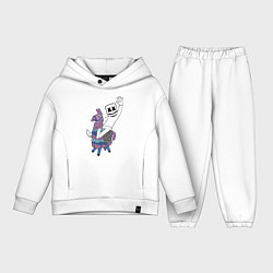 Детский костюм оверсайз Marshmello x Llama, цвет: белый