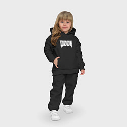 Детский костюм оверсайз DOOM, цвет: черный — фото 2