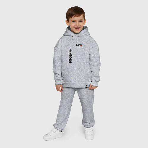 Детский костюм оверсайз MASS EFFECT N7 / Меланж – фото 4