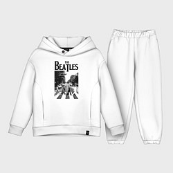 Детский костюм оверсайз The Beatles: Mono Abbey Road, цвет: белый