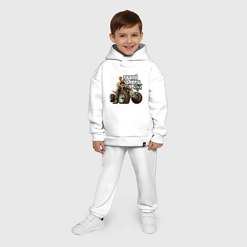 Детский костюм оверсайз GTA 5: Trevor / Белый – фото 4