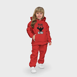 Детский костюм оверсайз PLUS ULTRA черный, цвет: красный — фото 2