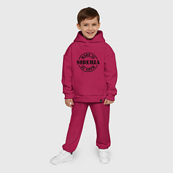 Детский костюм оверсайз Made in Siberia, цвет: маджента — фото 2