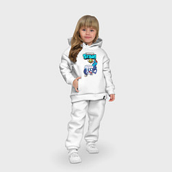 Детский костюм оверсайз BRAWL STARS 8-BIT, цвет: белый — фото 2