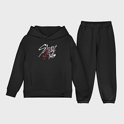 Детский костюм оверсайз Stray Kids, цвет: черный