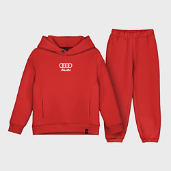 Детский костюм оверсайз Audi Ауди, цвет: красный