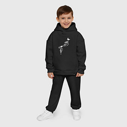 Детский костюм оверсайз Banksy, цвет: черный — фото 2