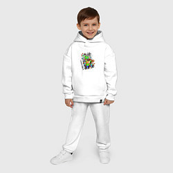 Детский костюм оверсайз Minecraft, цвет: белый — фото 2
