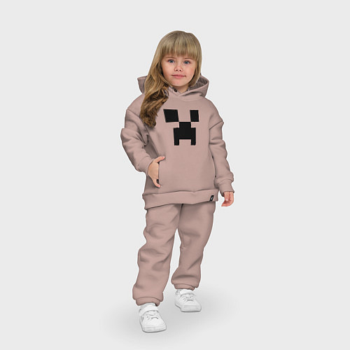 Детский костюм оверсайз Minecraft / Пыльно-розовый – фото 3