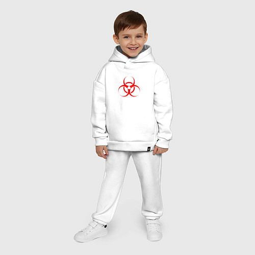 Детский костюм оверсайз BIOHAZARD / Белый – фото 4