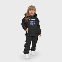 Детский костюм оверсайз Brawl Stars LEON, цвет: черный — фото 2