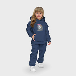 Детский костюм оверсайз Единорог Rock, цвет: тёмно-синий — фото 2