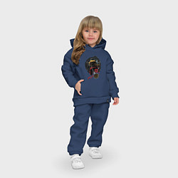 Детский костюм оверсайз Стальной алхимик, цвет: тёмно-синий — фото 2