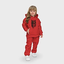 Детский костюм оверсайз Сова, цвет: красный — фото 2