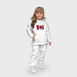 Детский костюм оверсайз Канада, цвет: белый — фото 2