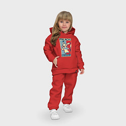 Детский костюм оверсайз Пикачу, цвет: красный — фото 2