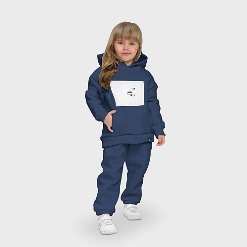 Детский костюм оверсайз SUBARU / Тёмно-синий – фото 3