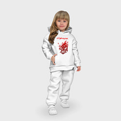 Детский костюм оверсайз CYBERPUNK 2077, цвет: белый — фото 2
