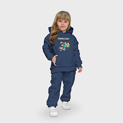 Детский костюм оверсайз MINECRAFT, цвет: тёмно-синий — фото 2