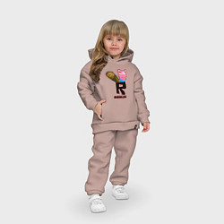 Детский костюм оверсайз ROBLOX: PIGGI, цвет: пыльно-розовый — фото 2