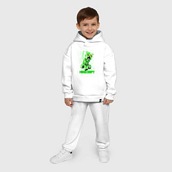 Детский костюм оверсайз MINECRAFT CREEPER, цвет: белый — фото 2