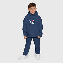 Детский костюм оверсайз The Weeknd XO, цвет: тёмно-синий — фото 2