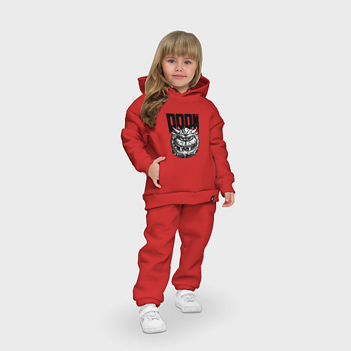 Детский костюм оверсайз КАКОДЕМОН DOOM Z / Красный – фото 3