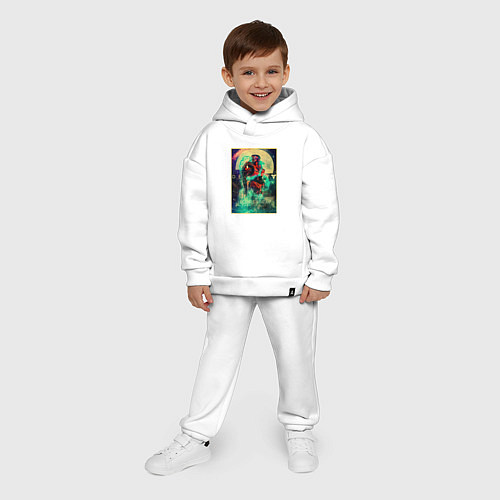 Детский костюм оверсайз Destiny / Белый – фото 4